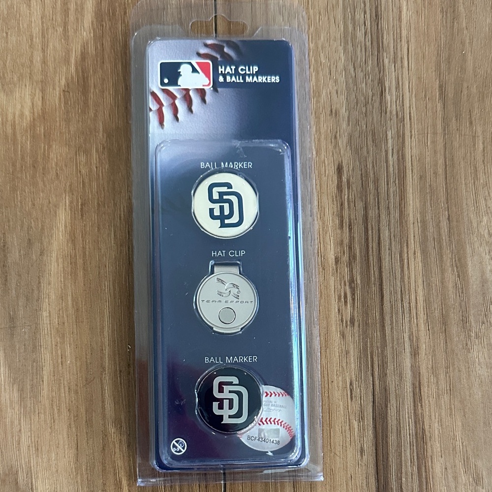 MLB Hat Clip and Ball Markers Set  San Diego Padres